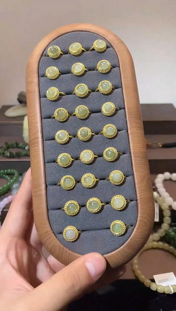 未镶嵌和田玉挂件晴水戒指多样性拍一发一