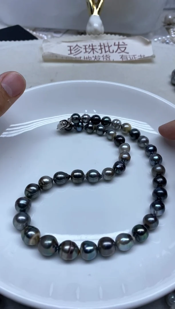 未镶嵌海水珍珠颈饰9-11
