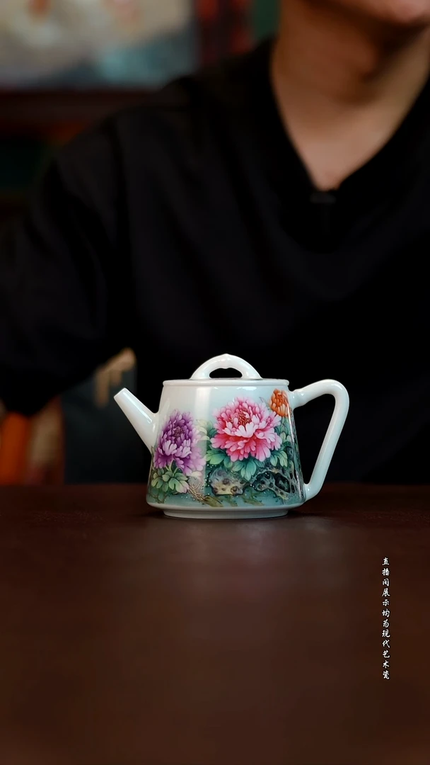 摆件景德镇陶东方现代艺术高端茶器花瓶摆件