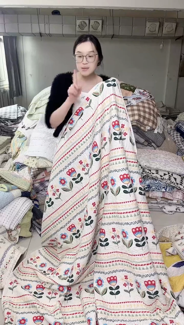 棉220*240斜纹小红花
