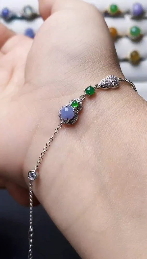 银S925镶嵌戒指翡翠0061