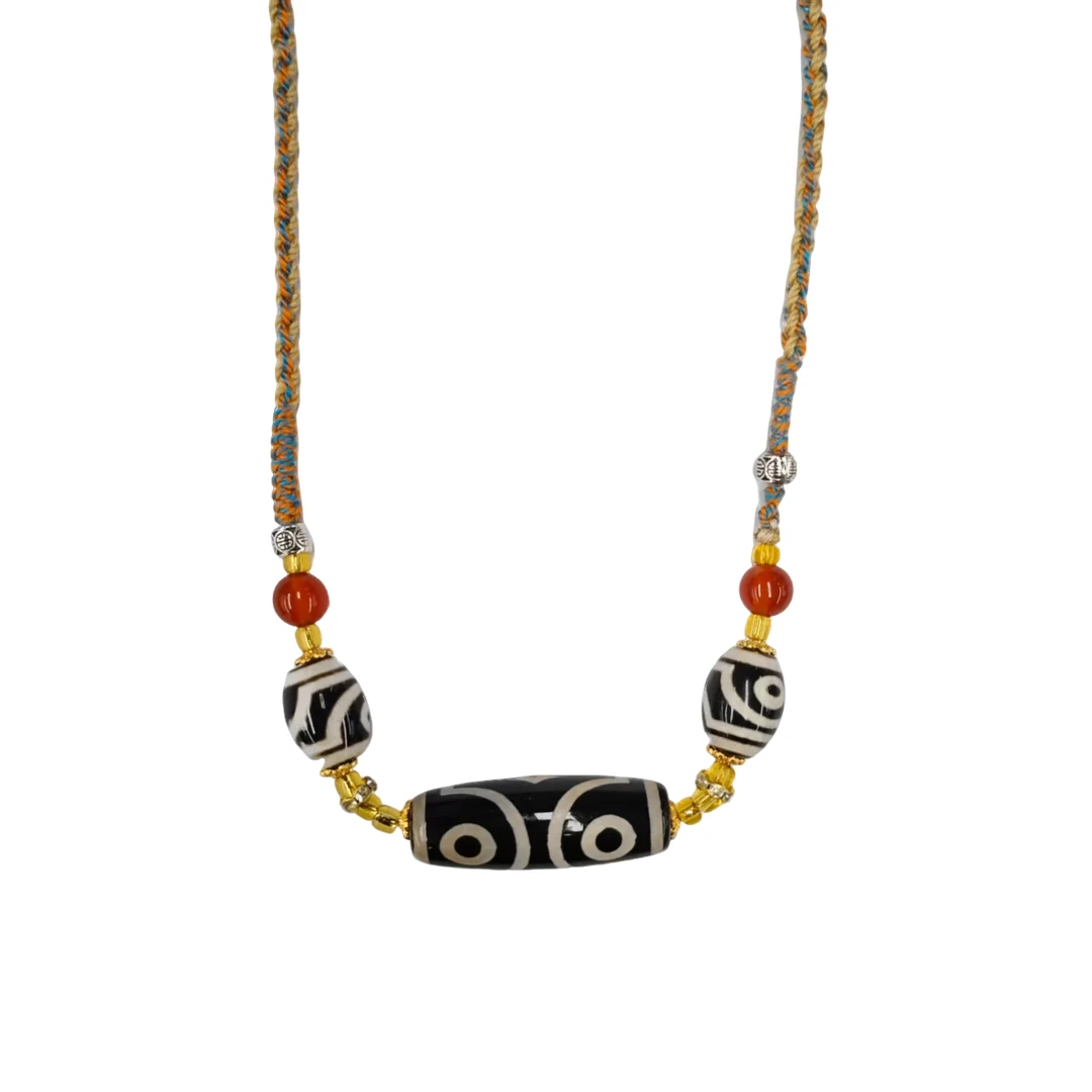 黑肉大三眼添珠项链(多样性发) A46-22