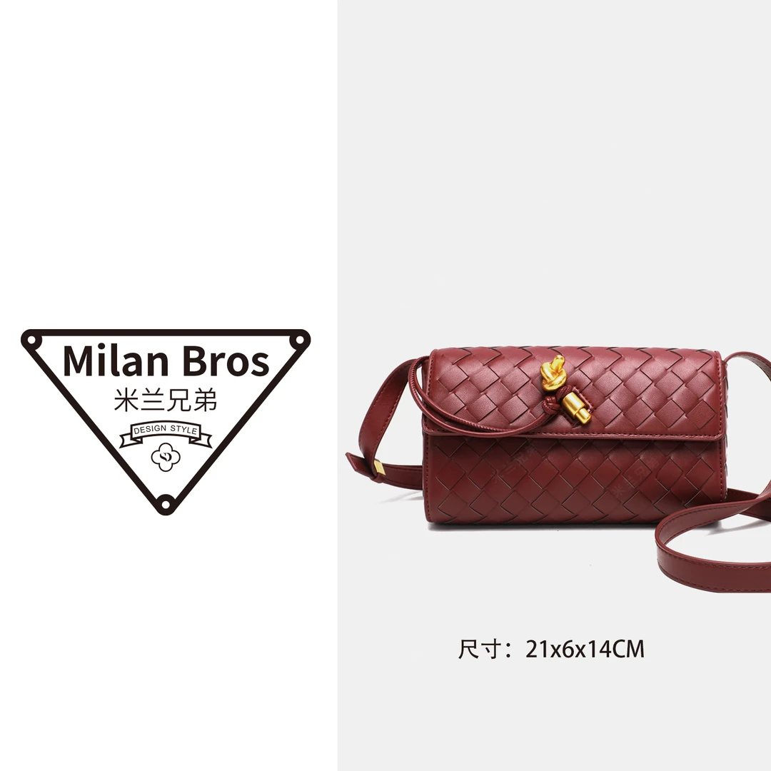 【米兰兄弟】秋冬新款简约时尚百搭腋下斜跨单肩包-9018