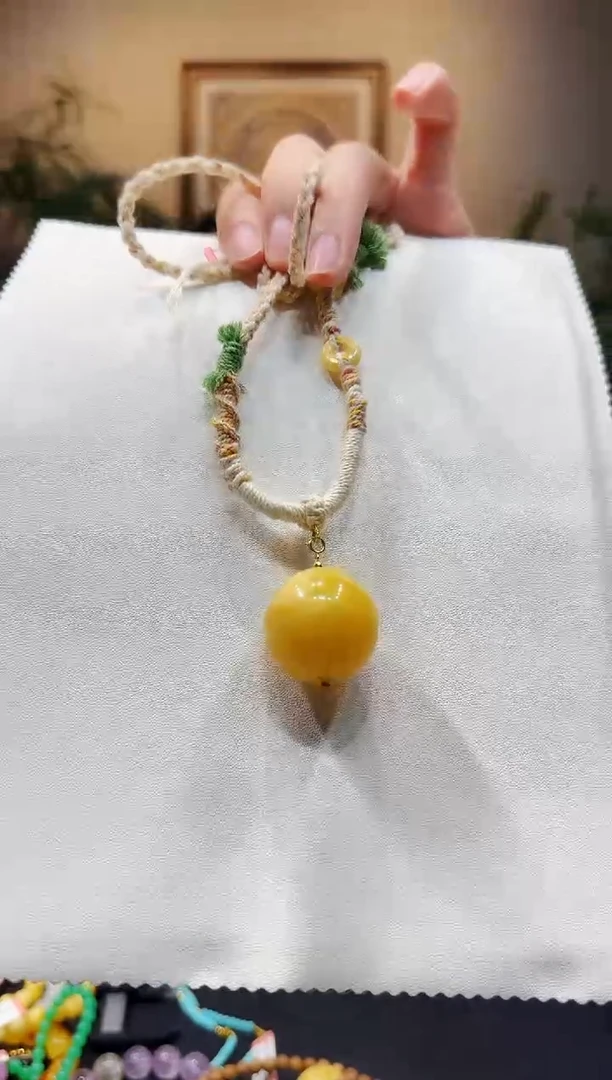 蜜蜡颈饰未镶嵌项链