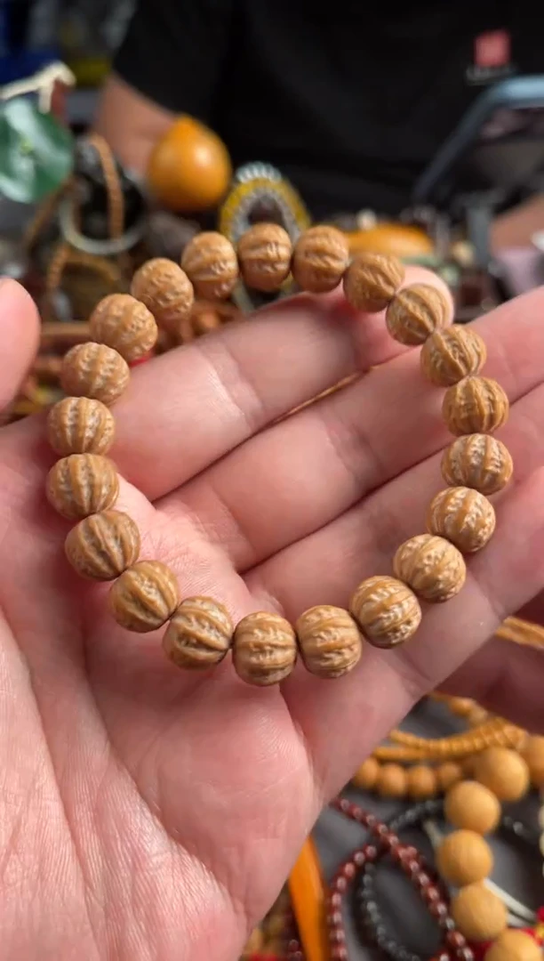 【闪购商品】猴头核桃吊坠王胖子文玩工作室京八棱1.2+