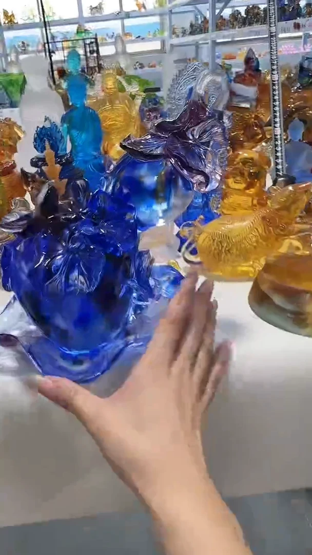 手工艺品琉璃706 多叶葫芦 古法琉璃  微瑕介意勿拍 不退不换