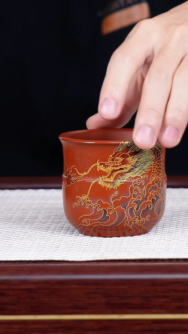 茶杯紫砂宜兴原矿紫砂主人杯