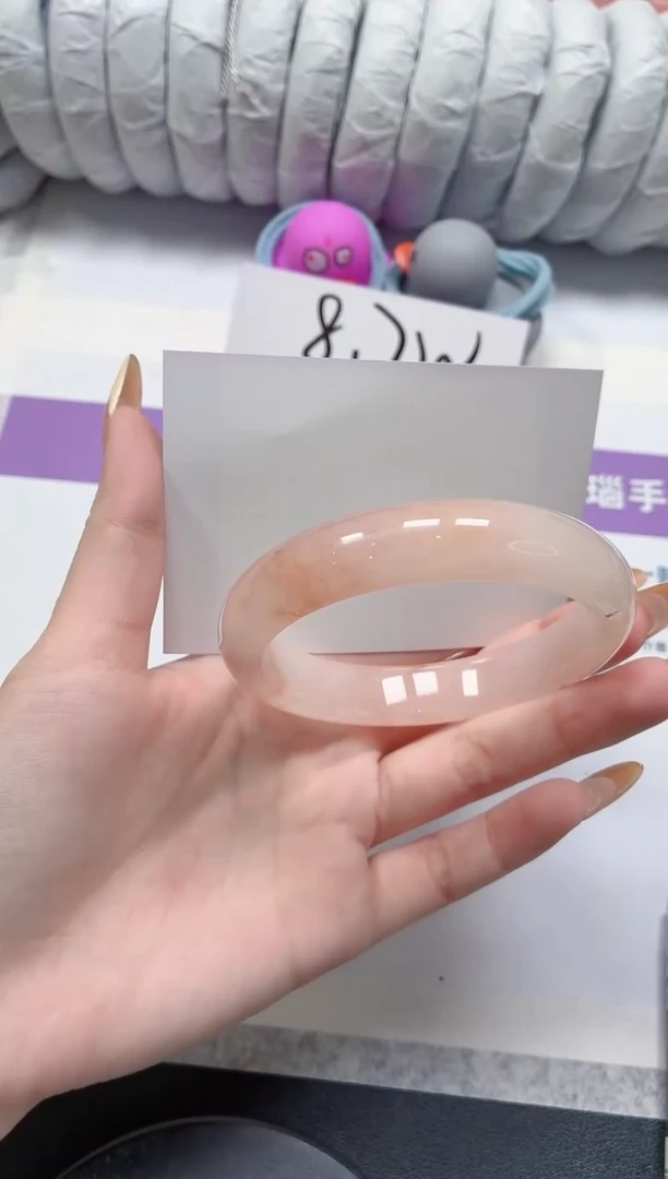 石英质玉手镯未镶嵌265-60.1桃花