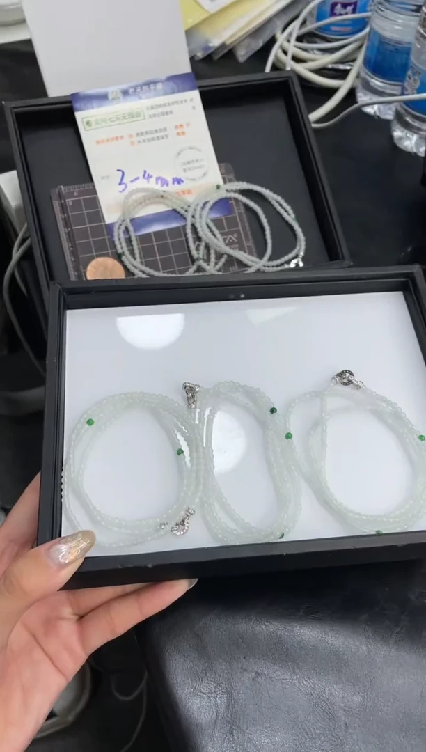 【闪购商品】翡翠挂件未镶嵌小米珠珠串FL14/多样性发其一CP