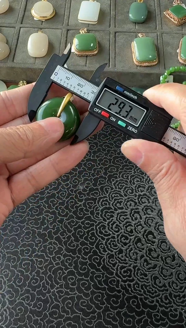 【闪购商品】和田玉吊坠(不含链)18K金镶嵌18K金平安扣