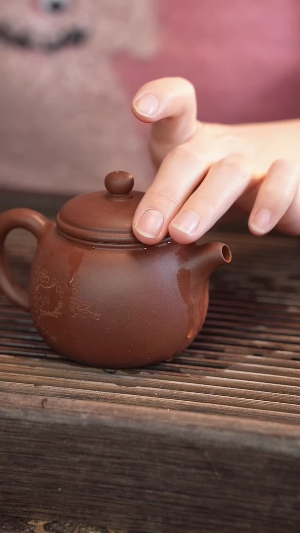 茶壶紫砂匏尊 半手工 190cc