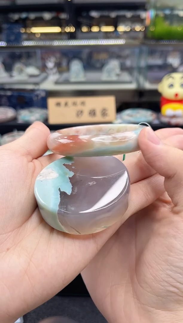 未镶嵌手镯石英质玉60圈口（赠品镯心）2s92217