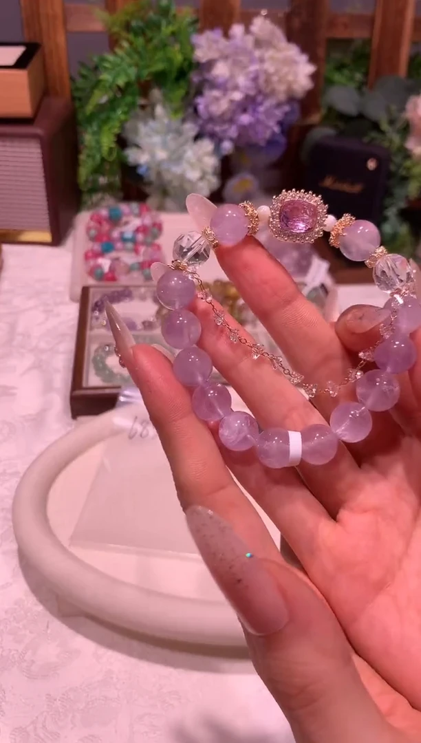 合金手串水晶685 天然水晶手串 多样性发货