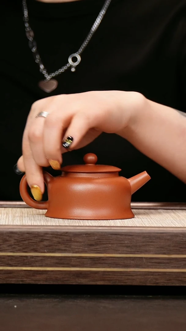 茶壶紫砂小煤窑朱泥 圣手张玲玲