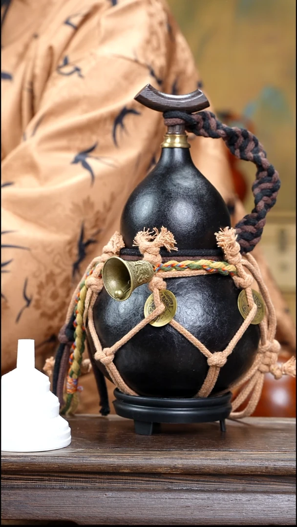 XA042网兜款大漆酒葫芦（现货现发）