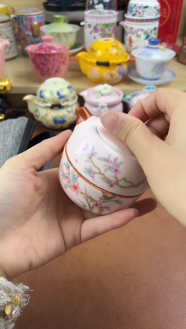 陶陶瓷茶具摆件旅行套组