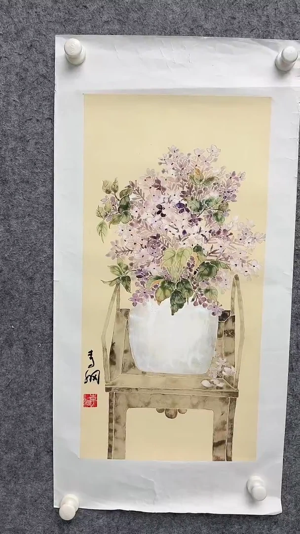 国画李纲-2平尺-花鸟国画