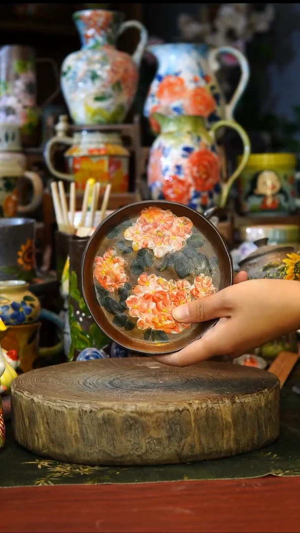 陶瓷181景德镇手工手绘釉下彩