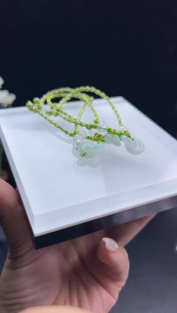 未镶嵌手绳翡翠环环相扣多样性发一