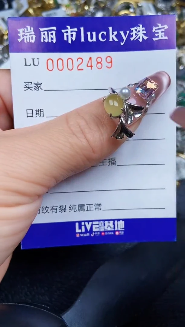 翡翠银S925镶嵌颈饰2489