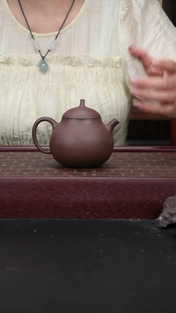 茶壶紫砂YZ桃花泥茄瓜