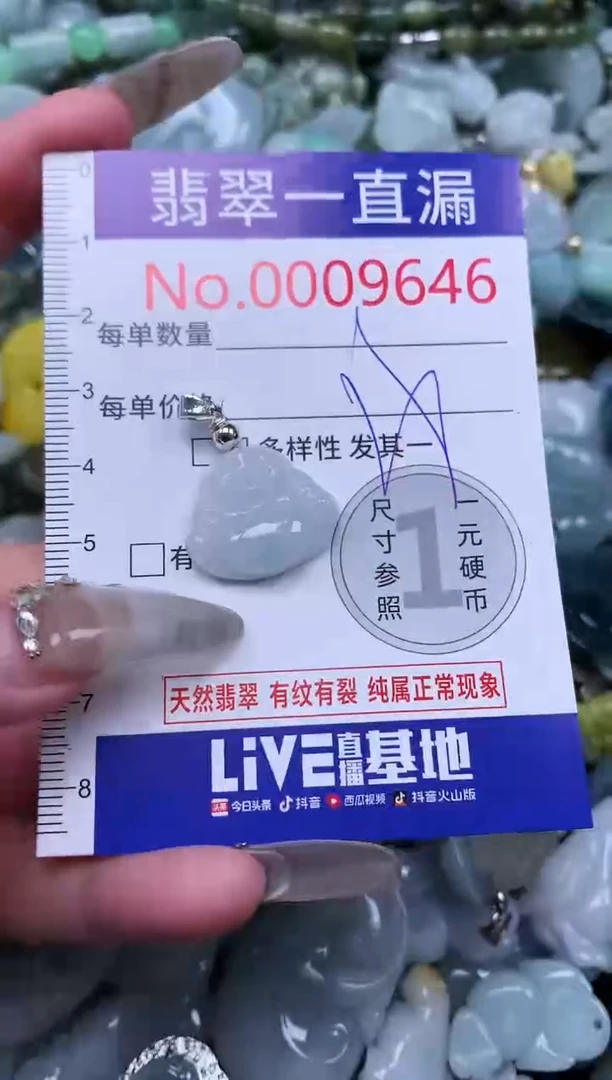 【闪购商品】翡翠吊坠(不含链)未镶嵌9646