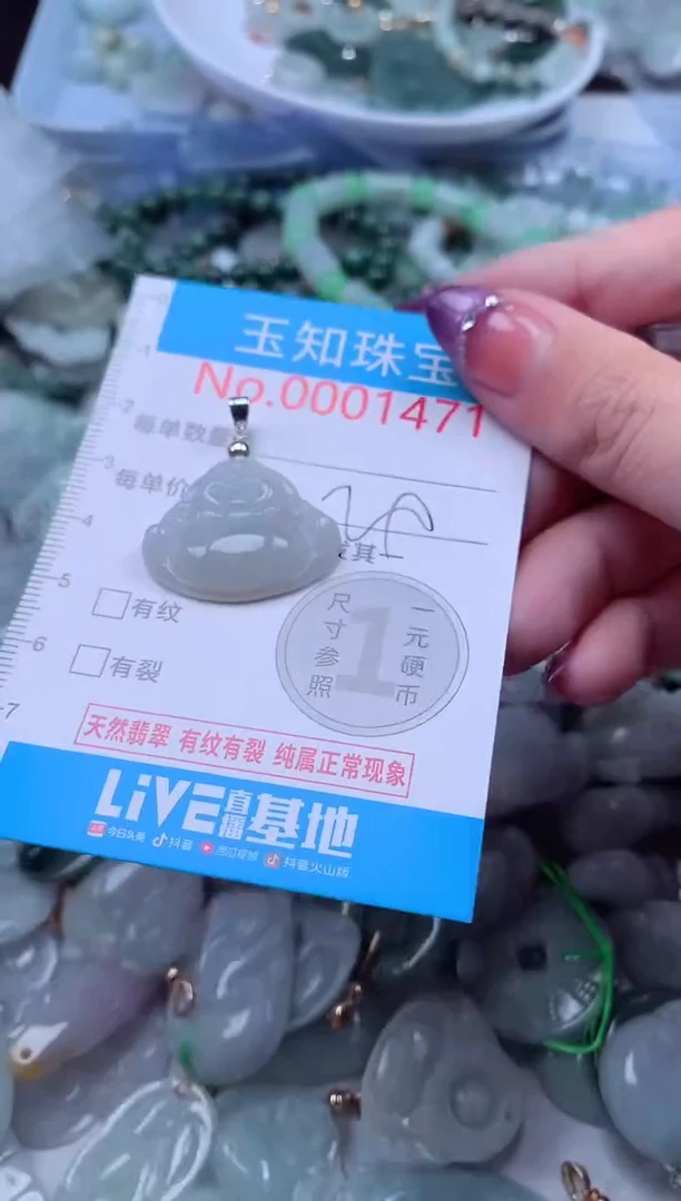 翡翠未镶嵌吊坠(不含链)1471