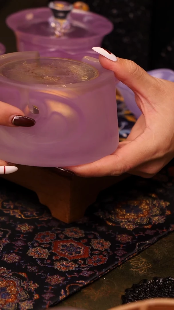 【闪购商品】紫琉璃温茶器茶道