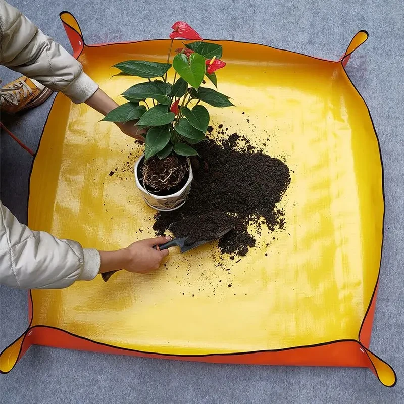 园艺防水换土垫家庭园艺地垫防水防脏植物拌土换盆种植操作花垫