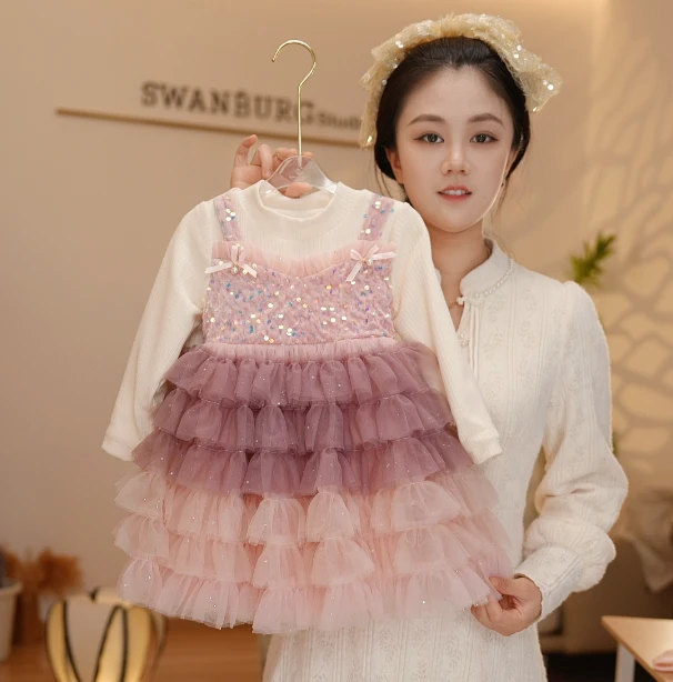 【Y.a8842 】2025新款女童洋气礼服好看公主裙设计师款气质连衣裙