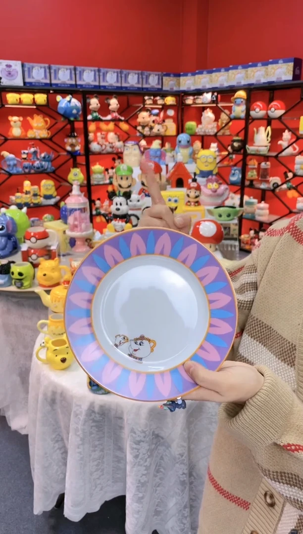 【闪购商品】1@@陶瓷茶壶太太糕点盘