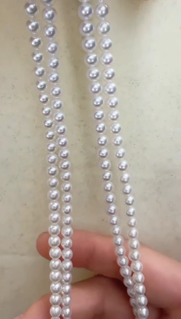 【闪购商品】淡水珍珠颈饰银S925镶嵌多样性发一4-5正圆