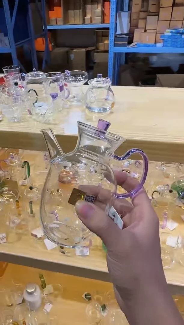 禾器-悦心壶-浅紫色+清禾杯浅紫2只