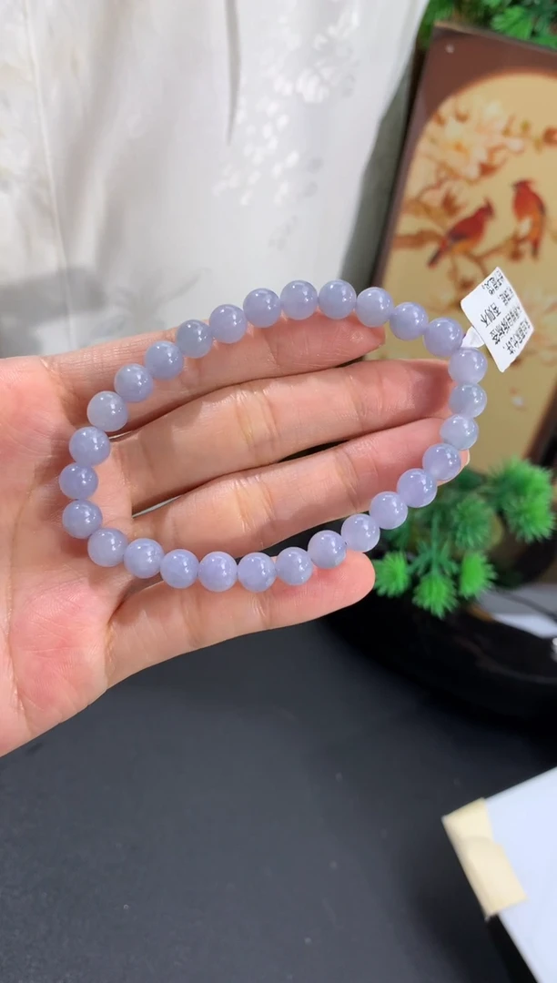 未镶嵌手串翡翠卡6.6-7mm