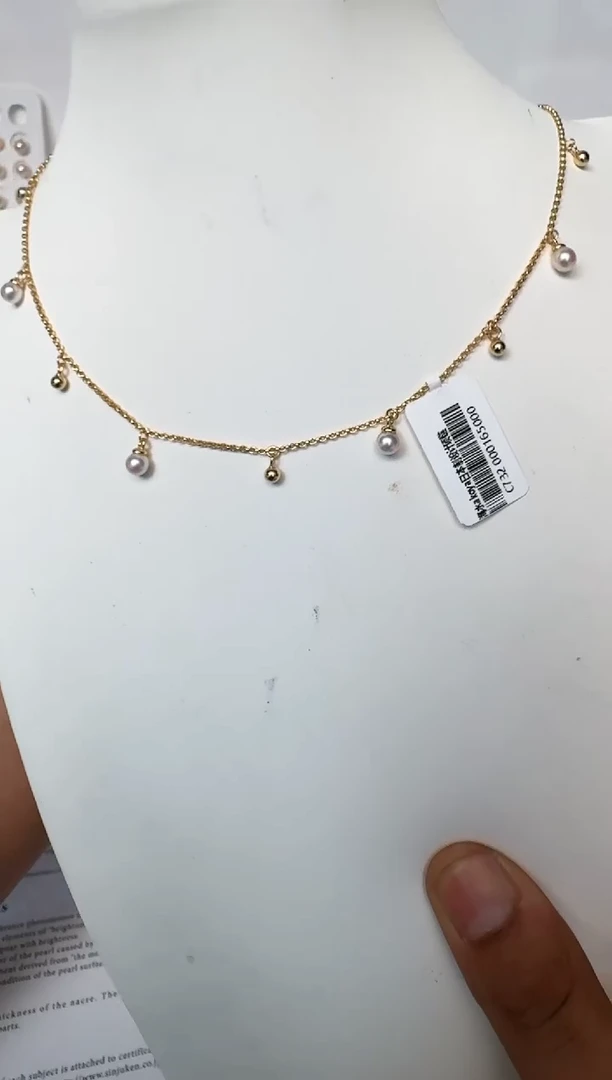 海水珍珠银S925镶嵌颈饰项链