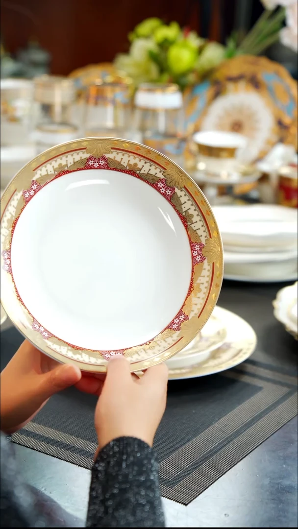 瓷片8寸深菜盘1个  福利价