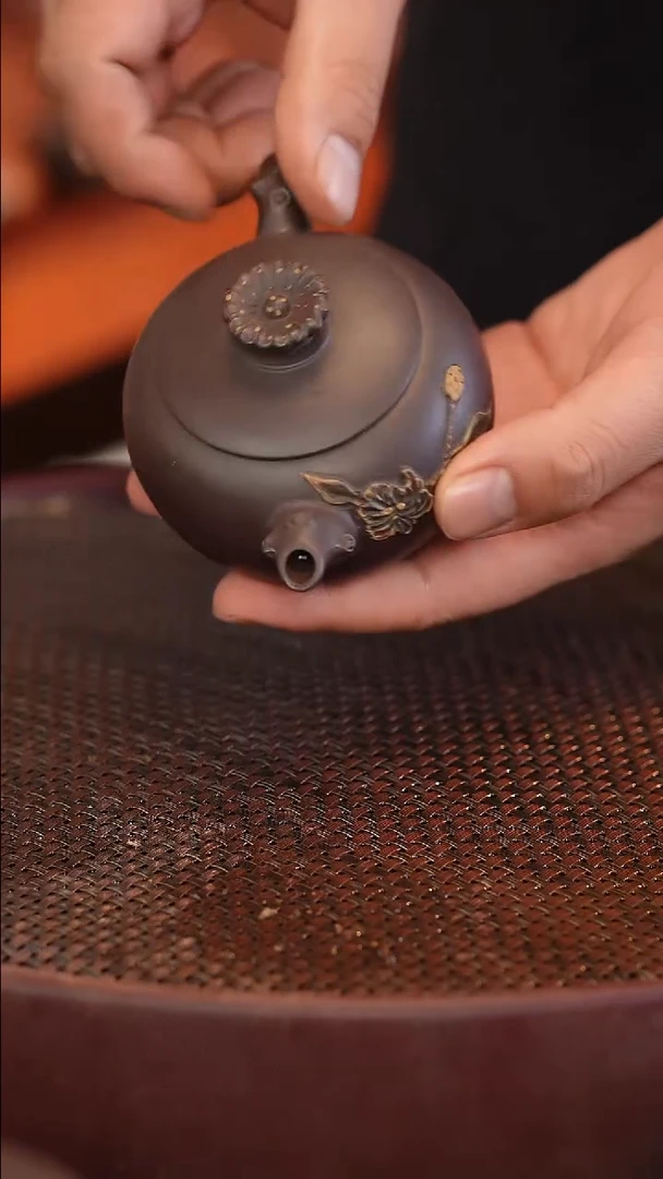 茶壶紫砂原矿手工制作宽口