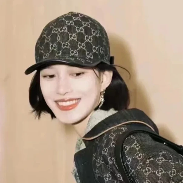 未使用 GUCCI/古驰 GG刺绣印花棒球帽