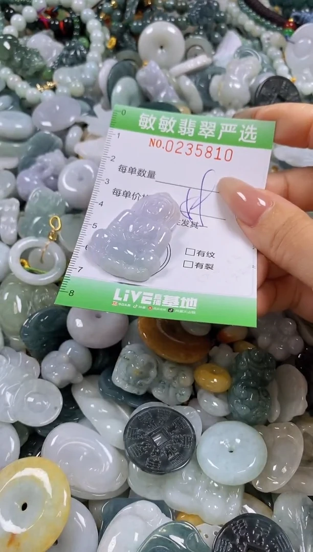 翡翠未镶嵌颈饰闪购0235810