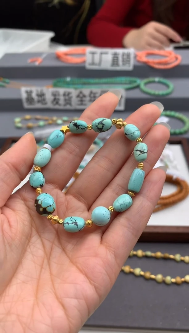 未镶嵌绿松石手串茜.D147
