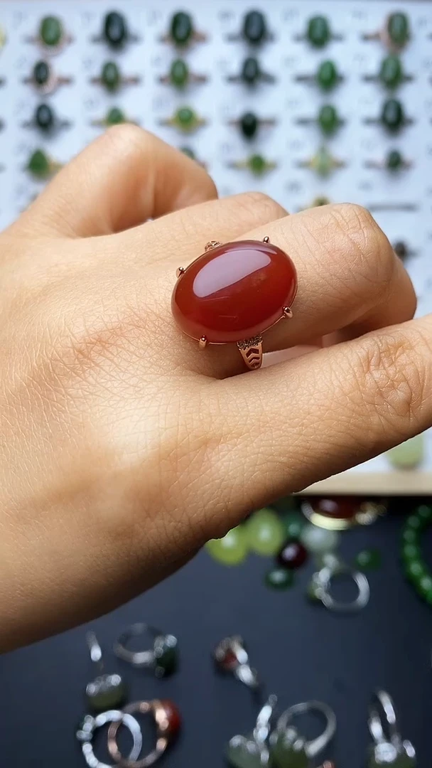 【闪购商品】南红玛瑙戒指未镶嵌1