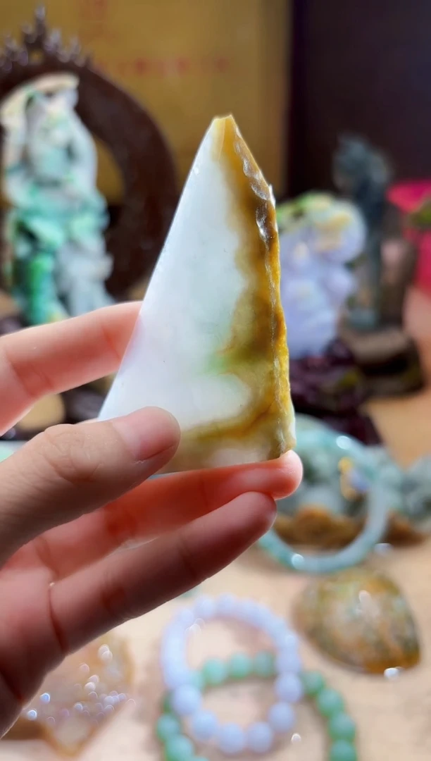 未镶嵌挂件翡翠A货柠优5753