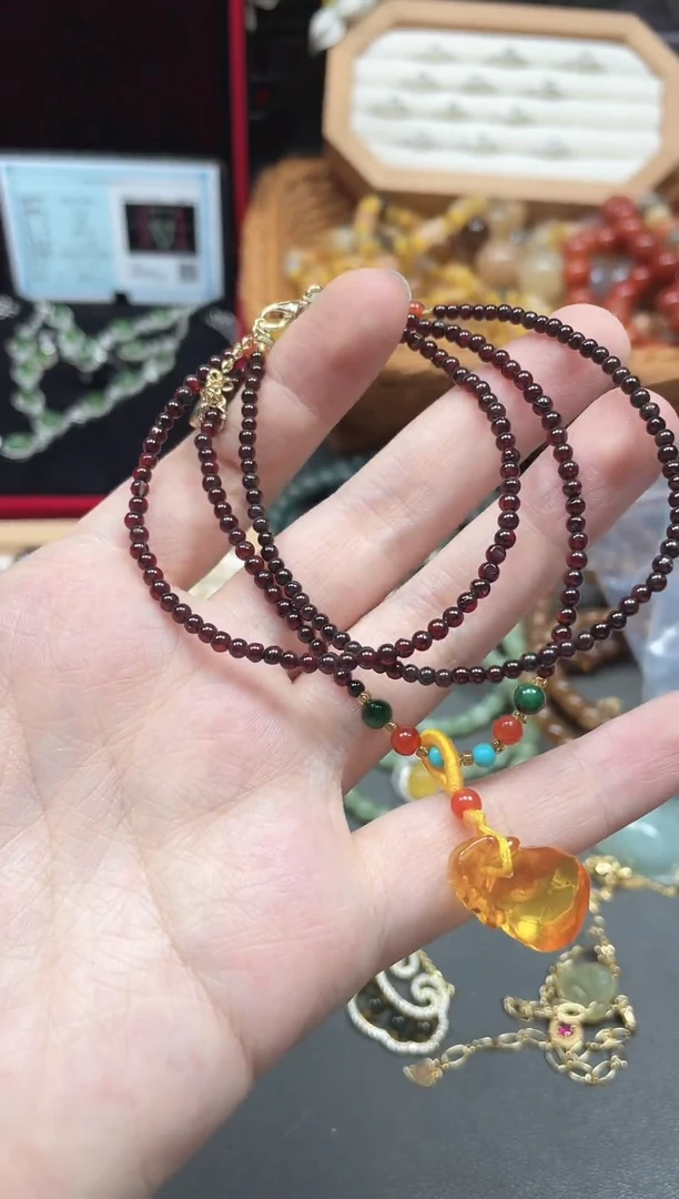 手串血珀未镶嵌多样性发货拍一发一