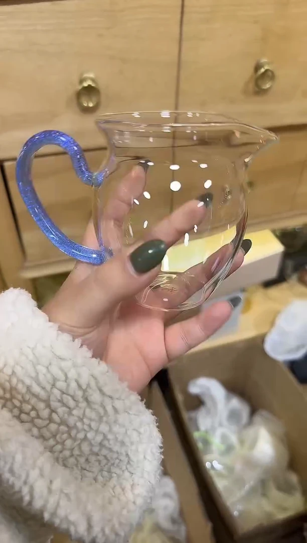 蓝晶雅然公道杯