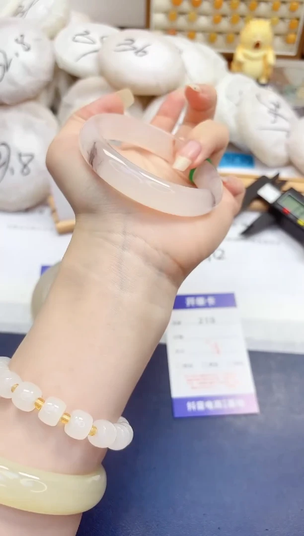 石英质玉手镯未镶嵌219-紫罗兰-圈口58