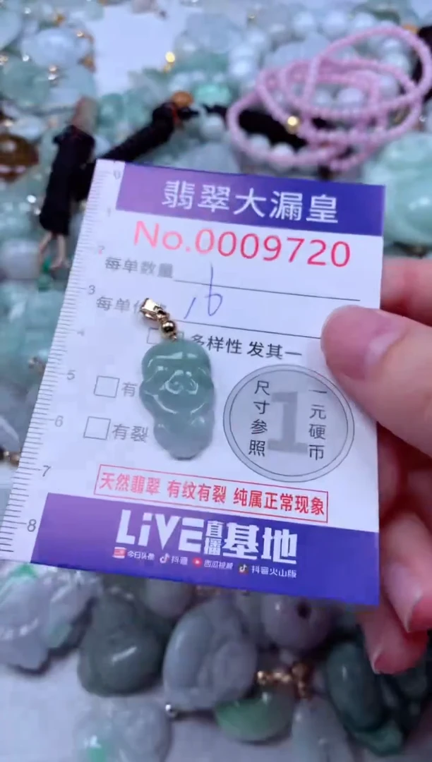 吊坠(不含链)未镶嵌翡翠9720