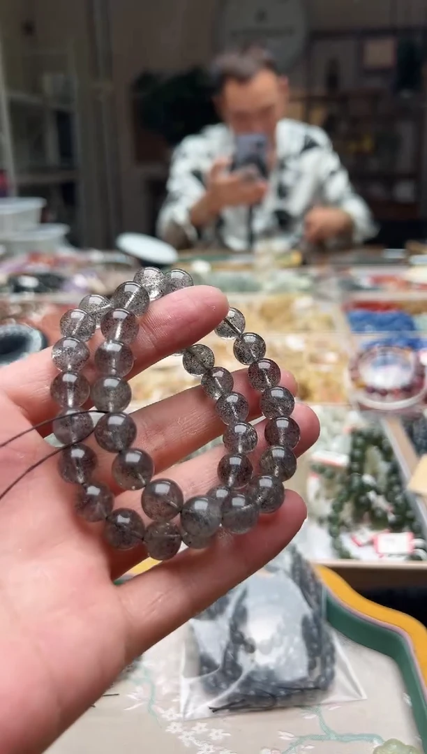 水晶手链未镶嵌黑草莓晶手链 卡10+