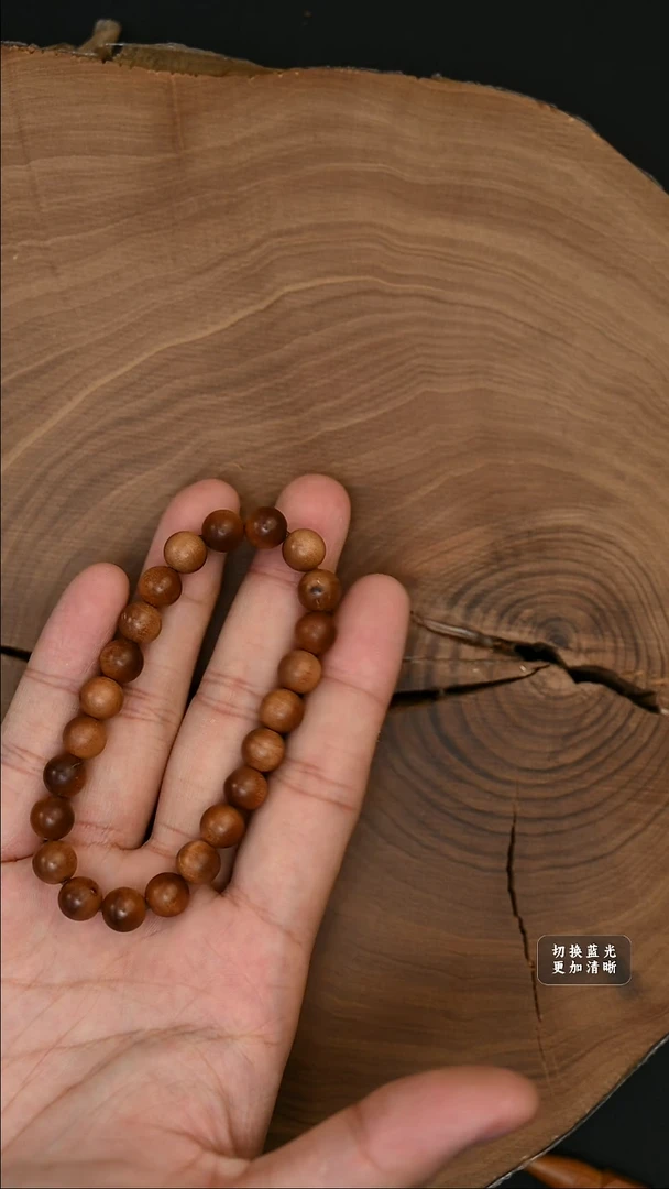 檀香木手串/手链老料0.8 横单圈 瑕疵-2号