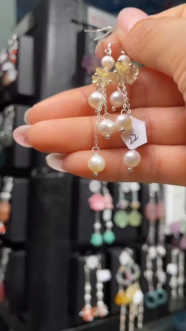 未镶嵌耳饰淡水珍珠恶**小 恶魔小小