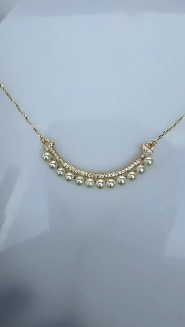 海水珍珠银S925镶嵌颈饰套链